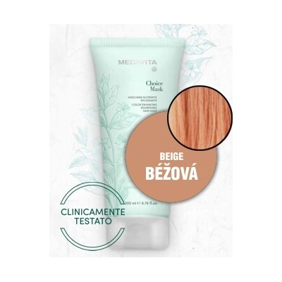 Medavita CHOICE barvící maska BÉŽOVÁ 200 ml