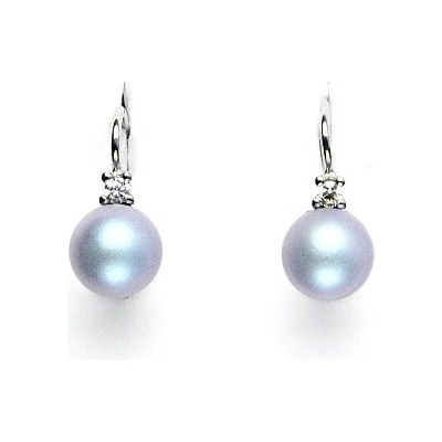 Čištín Swarovski perly iridescent light blue čiré zirkony NK 1207 7482