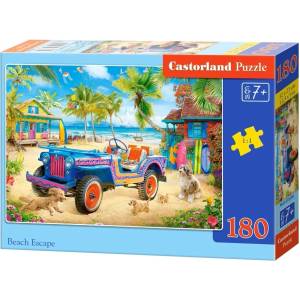 Castorland Пъзел Castorland от 180 части - Бягство на плажа (B - 018598) - ozone