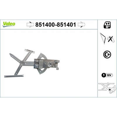 Mechanizmus zdvíhania okna VALEO 851400