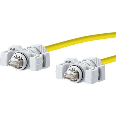 Metz Connect 141N113K13KA5 E-DAT Průmyslový S/FTP patch, IP67 V.6 (RJ45) IP67 V.6 (RJ45), 15m