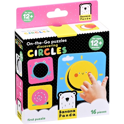 BANANA PANDA Бебешки пъзел Banana Panda 8 в 1 - Свържи кръгчетата (49098)