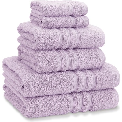 Catherine Lansfield Хавлиена кърпа Catherine Lansfield Zero Twist Cotton 6 Piece Towel Bale Set - Lilac