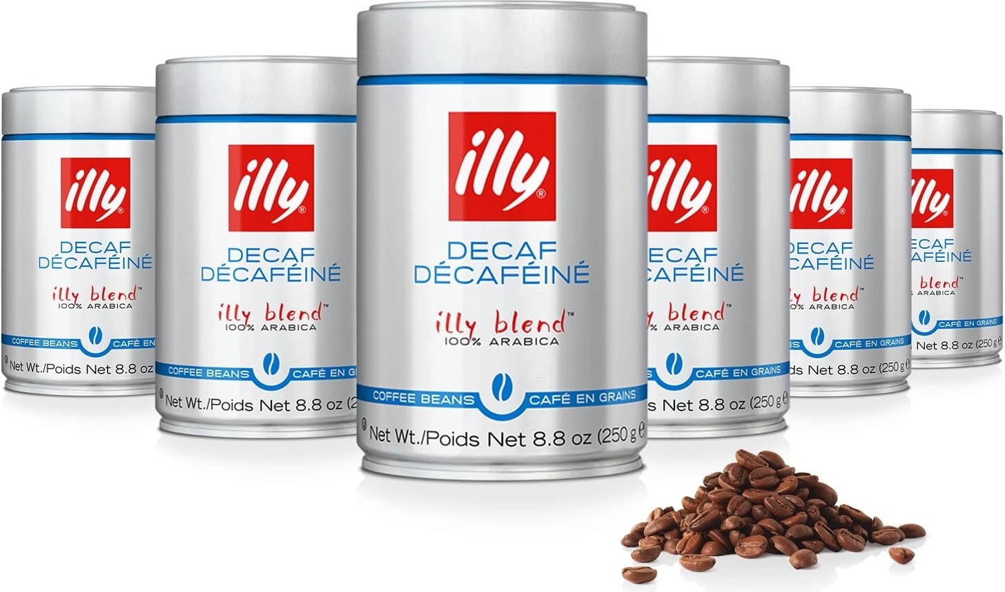 illy Безкофеиново кафе на зърна 250гр 6 бр