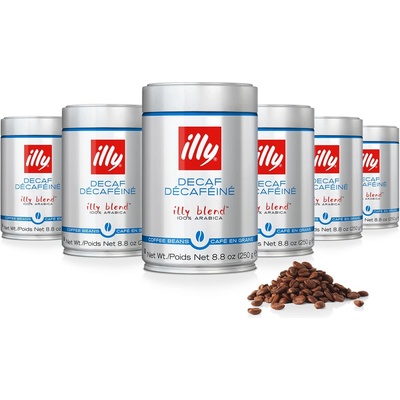 illy Безкофеиново кафе на зърна 250гр 6 бр