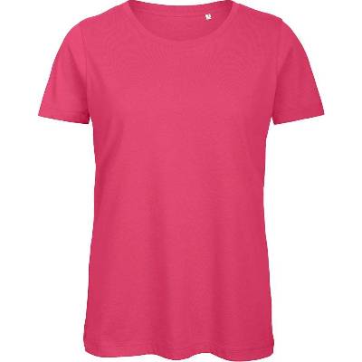 B&C Inspire T /women Dámske tričko Medium Fit z bio bavlny červená fuchsia