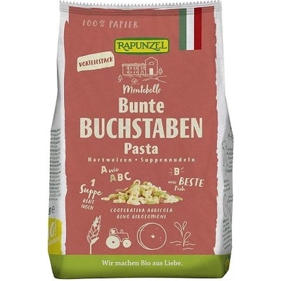 Rapunzel Cestoviny písmenká semolina farebné BIO 0,5 kg