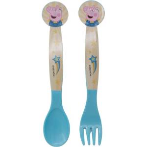 Stor Полипропиленови прибори Stor - Peppa Pig Kindness Counts, 2 броя (41217) - baby