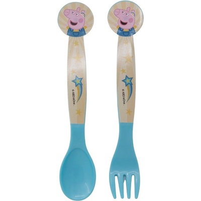 Stor Полипропиленови прибори Stor - Peppa Pig Kindness Counts, 2 броя (41217)