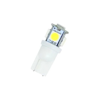 Лед крушки тип t10 с 5 smd диода 6000k