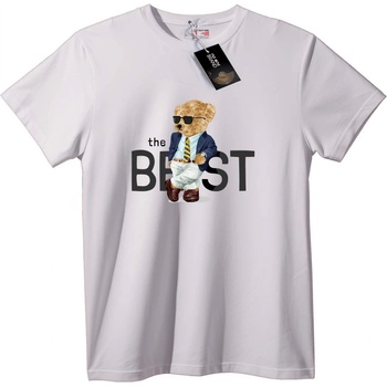 NOONEBRAND Тениска Найдобрият Мечок в Костюм - 2XL, Black