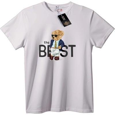 NOONEBRAND Тениска Найдобрият Мечок в Костюм - 2XL, Black