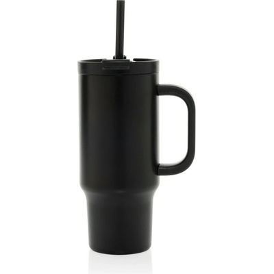 XD Design nerez termohrnek s brčkem 480 ml černý