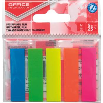 Office Products Самозалепващи листчета OP Page Marker, 5 цвята, правоъгълни (31239-А)