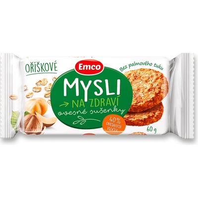 Emco - cereální sušenky - oříškové, 60 g