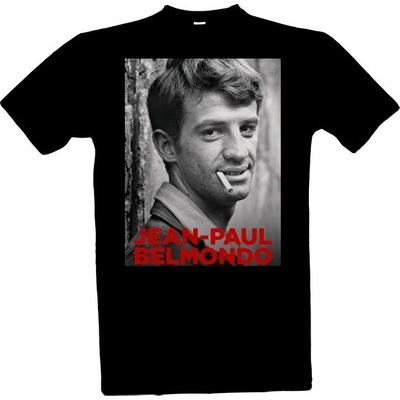 Tričko s potiskem Jean Paul Belmondo Bebel pánské černá