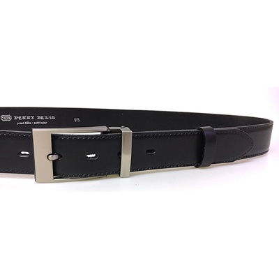 Penny Belts pánský kožený opasek 35-020-19-60 černý