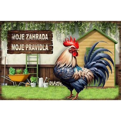 Ceduľa Moje zahrada moje pravidla
