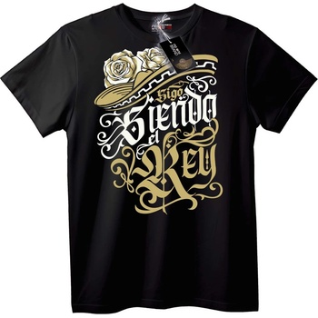NOONEBRAND Тениска Кралска Калиграфия - 2XL, Black