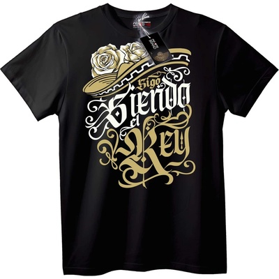 NOONEBRAND Тениска Кралска Калиграфия - 2XL, Black