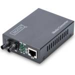 DIGITUS DN-82010-1 мрежов медиен конвертор Вътрешна 1310 nm Мулти режим Черен (DN-82010-1)