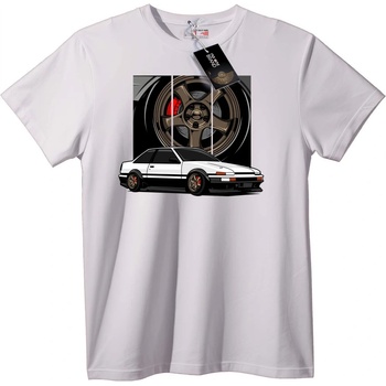 NOONEBRAND Тениска AE86 за почитатели на коли - 2XL, White