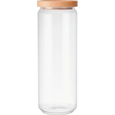 KitchenCraft Idilica Dóza na potraviny s vekom z bukového dreva 1300 ml