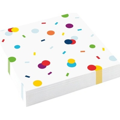 Amscan ubrousky Konfety 20ks 33x33cm – Zboží Dáma