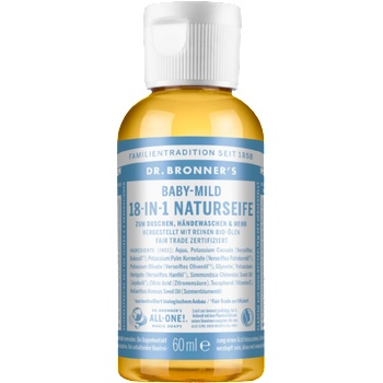 Dr. Bronner's 18in1 Деликатен натурален сапун - Бебе - 60 мл