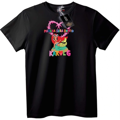 NOONEBRAND Тениска Русалка Утре Ще Е Красиво - XS, Black