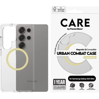 Image 1 of Panzer Гръб Care by PanzerGlass за Samsung Galaxy S25 Ultra, Flagship Case, Прозрачен, Urban Combat, QI Compatible, Chardonnay