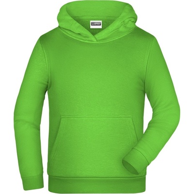 James Nicholson Dětská mikina s kapuci Basic Hoody Children Zelená limetková