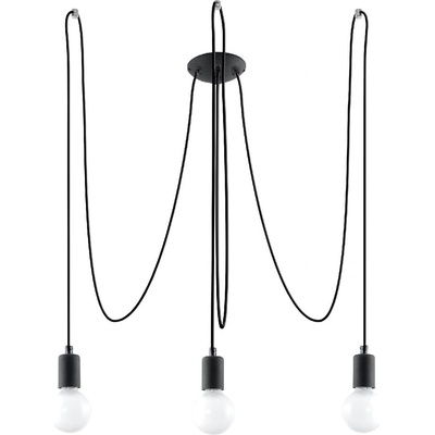 Sollux Черно висящо осветително тяло 300x300 cm Spider - Sollux (NL.0370)