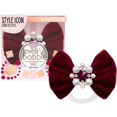 Ozdobná špirálová gumička s mašľou Invisibobble Sprunchia Bowtique British Royal Take a Bow