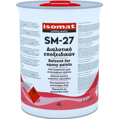 ISOMAT SM 27 - Rozpúšťadlo pre epoxidové nátery Transparentná 4 l