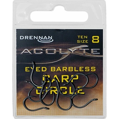 Drennan háčiky Acolyte Carp Circle Barbless vel.8