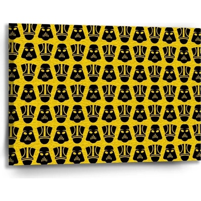 Sablio Obraz Star Wars Stormtrooperi Pattern na žltej - 90x60 cm