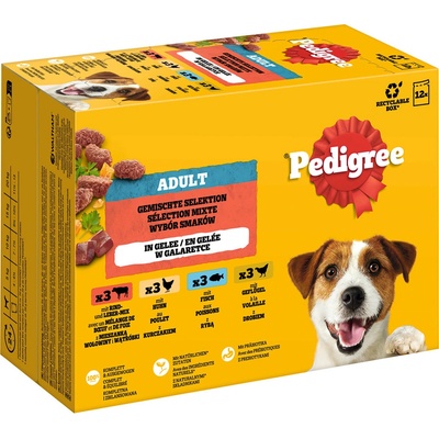 Pedigree Adult mäsový výber v želé 48 x 100 g