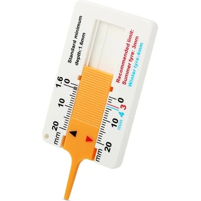 Verk 10098 Měřič hloubky dezénu pneumatik 0 - 20 mm – Sleviste.cz