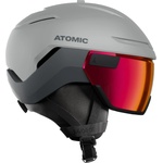 Atomic Ски каска Atomic Savor GT Visor HD S2 Ski helmet - Light Grey / Slate / Red HD - размер One Size (418-1614-0313)