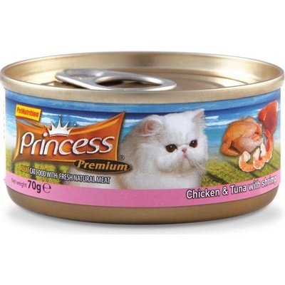 Princess Tins Kurča, Tuniak, Krevety 70 g