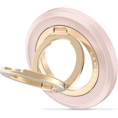 Tech-Protect mmr700 lamano magnetic magsafe phone ring pink/gold (5906302353101)