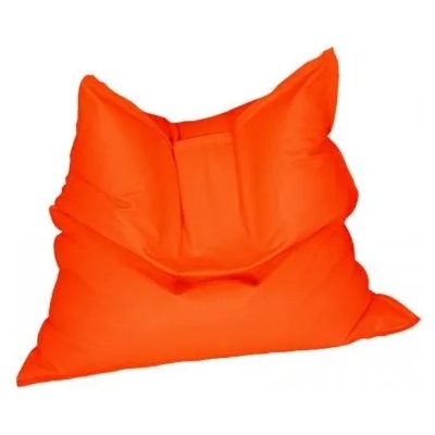 PUFRELAX Пуф, Голяма възглавница, 350л. , Magic Pillow - Neon Orange, Перящ се калъф, Водоустойчив, Пълнеж от Полистиролни перли (PUF-G-MP-PEX-NEOR)