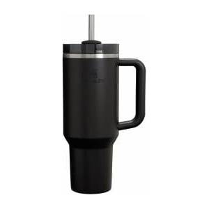 STANLEY 1913 Quencher H2.0 Flowstate Drinking Bottle with Straw 1.2L - Thermo Mug Cools 11 Hours - 48 Hours Ice Cold - Dishwasher Safe - Thermos Bottle BPA Free - Drinking Cup - Black 2.0 - 100000144325