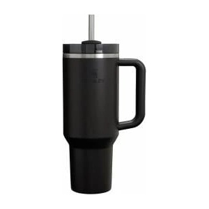 STANLEY 1913 Quencher H2.0 Flowstate Drinking Bottle with Straw 1.2L - Thermo Mug Cools 11 Hours - 48 Hours Ice Cold - Dishwasher Safe - Thermos Bottle BPA Free - Drinking Cup - Black 2.0 - 100000144325