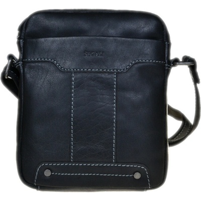 Segali pánska kožená crossbody taška 25578 Black