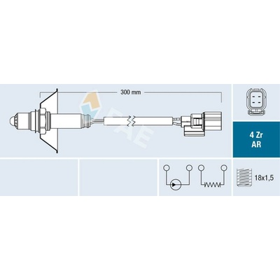 Lambda sonda FAE 75608