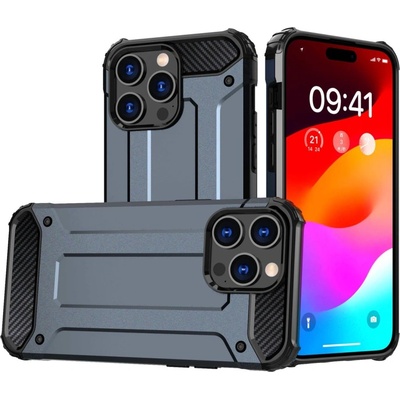HQWear Кейс HQWear Hybrid Armor за iPhone 15 Pro Max, син (9145576280539)