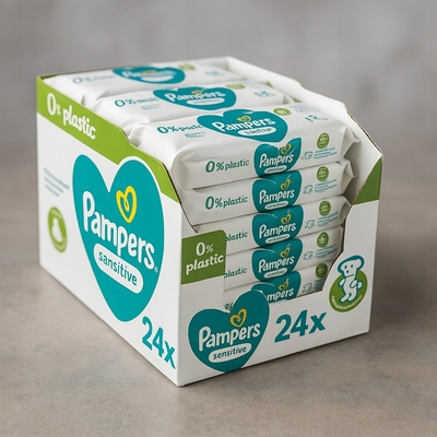 Pampers Vlhčené obrúsky Sensitive 24 x 52 ks