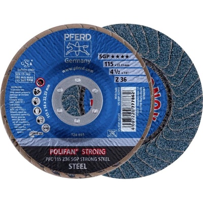 Pferd Vějířovitý brusný kotouč 115 x 22.23 mm 67788015 10 ks
